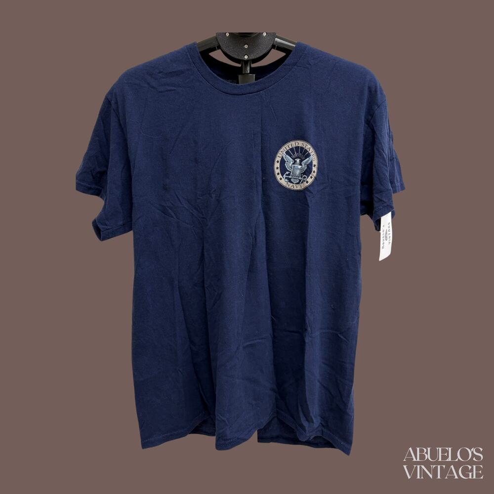 U.S. Navy Graphic Tee | Blue | Size M/L | Vintage Style